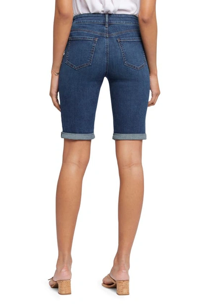 Nydj Women's 11" Briella Rolled Cuff Denim Shorts In Blue