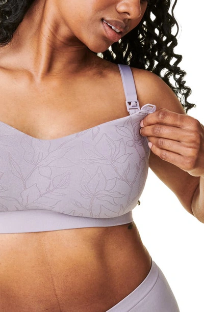 Shop Bravado Designs Intrigue Nursing Bra In Grey Orchid Jacquard