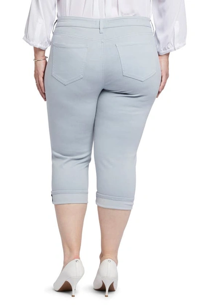 Nydj Plus Size Marilyn Straight Crop Cuff Jeans In Sea Ice