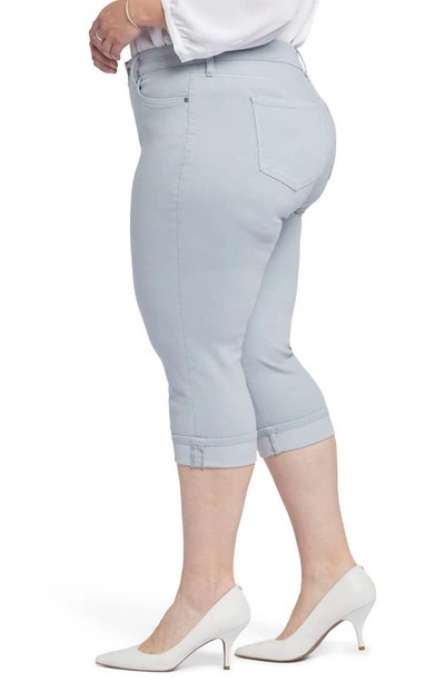 Shop Nydj Marilyn Cool Embrace® Cuff Crop Straight Leg Jeans In Sea Ice