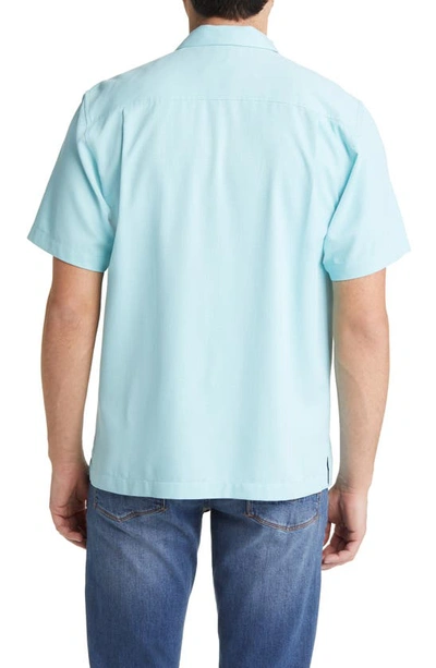 Tommy Bahama Coastal Breeze Silk Blend Button-up Shirt In Hummingbird Blue
