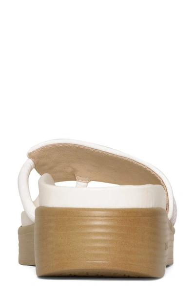 Shop Donald Pliner Wedge Sandal In Natural/ Ivory
