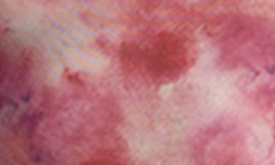 Bardot Lea Tie Dye Ruched Long Sleeve Mesh Maxi Dress In Pink Tie Dye