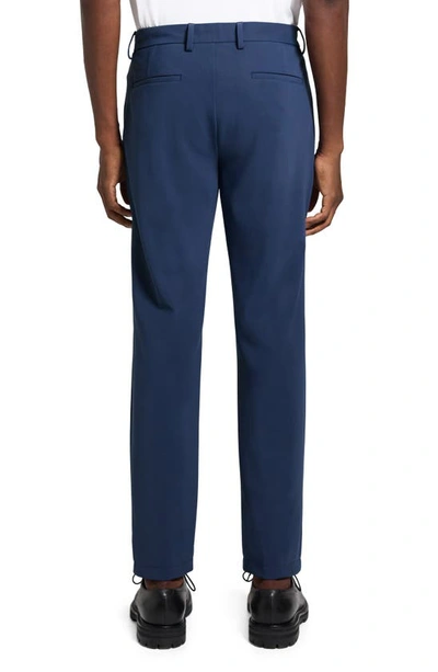 Shop Theory Zaine Precision Ponte Knit Pants In Ocean