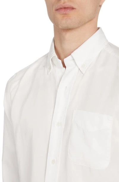 Shop Tom Ford Slim Fit Lyocell Button-down Shirt In White