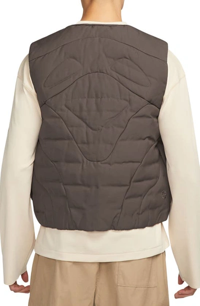 Shop Nike Sportswear Tech Pack Therma-fit Adv Water Repellent Insulated Vest In Baroque Brown/ Baroque Brown