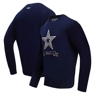 Shop Pro Standard Navy Dallas Cowboys Prep Knit Sweater