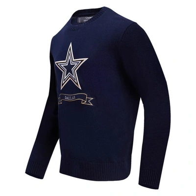 Shop Pro Standard Navy Dallas Cowboys Prep Knit Sweater