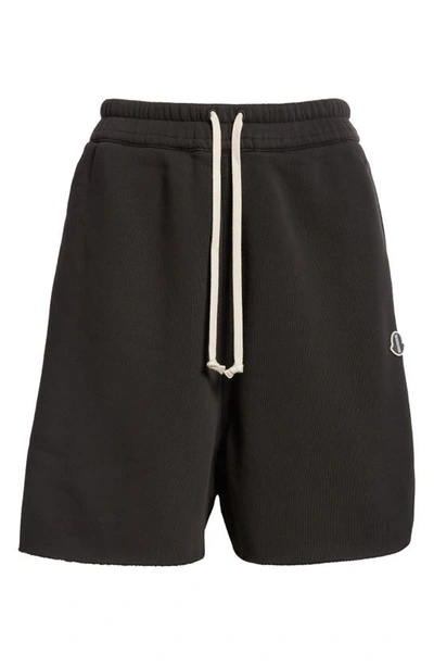 Shop Rick Owens X Moncler Pod Drawstring Shorts In 999 Black