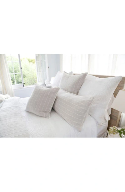 Shop Pom Pom At Home Henley Stripe Square Pillow In Oat