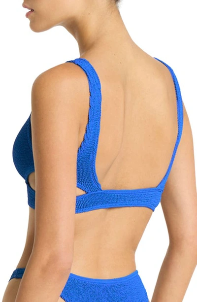 Shop Bondeye Bound By Bond-eye Nino Cutout Bikini Top In Cobalt Recycled