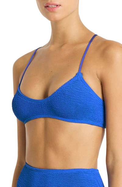 Shop Bondeye Bound By Bond-eye Selena Convertible Bikini Top In Cobalt Recycled