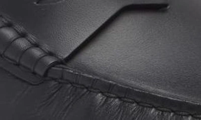 Shop Versace Penny Driving Loafer In 1b00e-black-ruthenium 1b00e