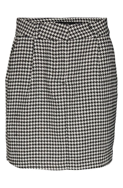 Shop Vero Moda Harper Houndstooh Miniskirt In Black Checks White H