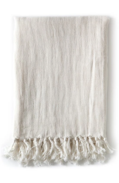 Shop Pom Pom At Home Montauk Big Throw Blanket In Cream