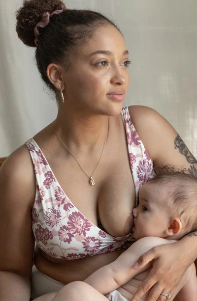 Bravado Designs Ballet Everyday Maternity/nursing Bralette In Flora