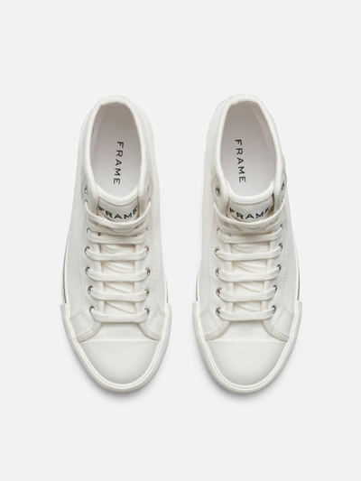 Frame Ritz Unisex High Top Sneaker In White