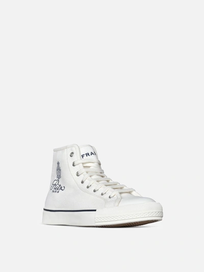 Frame Ritz Unisex High Top Sneaker In White