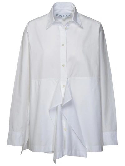 Shop Jw Anderson J.w. Anderson 'peplum' White Cotton Shirt