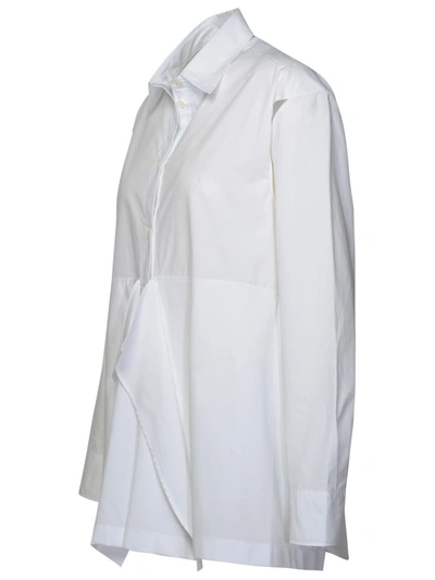 Shop Jw Anderson J.w. Anderson 'peplum' White Cotton Shirt