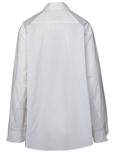 Shop Mm6 Maison Margiela White Cotton Shirt
