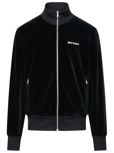 Shop Palm Angels Track Sweatshirt In Black