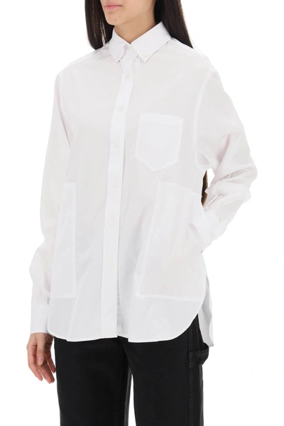 Shop Saks Potts William Poplin Shirt Women In White