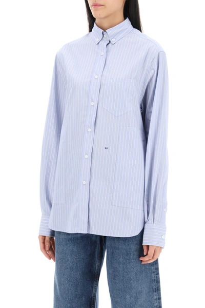 Shop Saks Potts William Striped Shirt Women In Blue