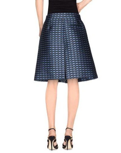 Shop Sonia Rykiel Knee Length Skirt In Slate Blue