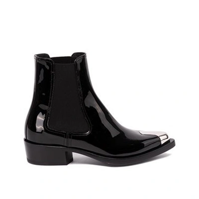 Shop Alexander Mcqueen Chelsea Boots In Black