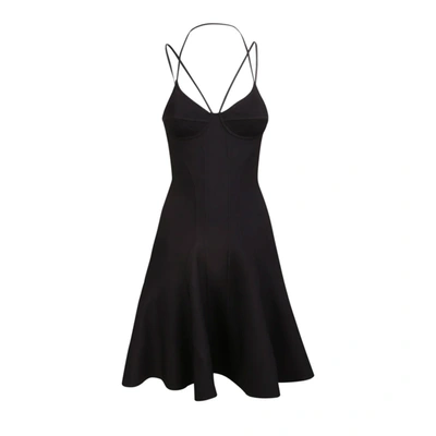 Shop Alexander Mcqueen Flared Mini Dress In Black