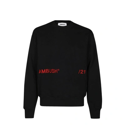 Shop Ambush Logo Sweartshirt In Black