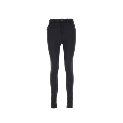 Shop Balenciaga Logo Leggings In Black