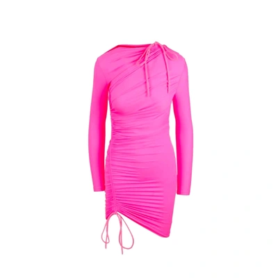 Shop Balenciaga Mini Dress In Pink