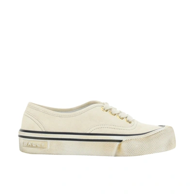 Shop Bally Lyder Leather Sneakers In White