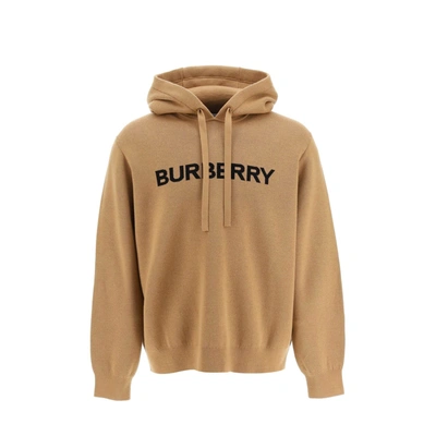 Shop Burberry Wool And Cotton Sweatshirt In Brown