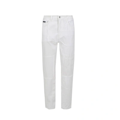 Shop Dolce & Gabbana Denim Jeans In White