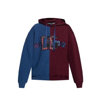 Shop Dolce & Gabbana Logo Wool Sweater In Blue