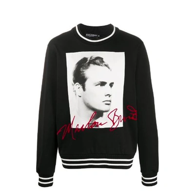 Shop Dolce & Gabbana Marlon Brando Sweatshirt In Black