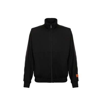 Shop Heron Preston Hooded Zipped Sweatshirt In Black