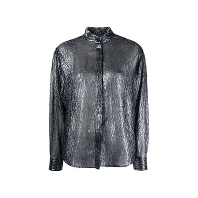 Shop Isabel Marant Cadeno Silk Shirt In Black