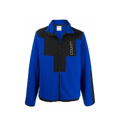 Shop Marcelo Burlon County Of Milan Tecla Jacket In Blue