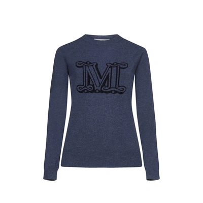 Shop Max Mara Bimba Cashmere Sweater In Blue