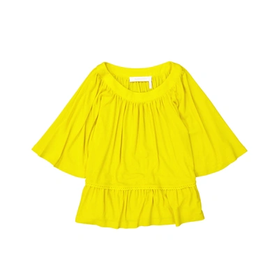 Shop See By Chloé Flared Top In Yellow