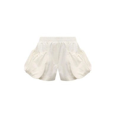 Shop Stella Mccartney Cotton And Linen Shorts In White