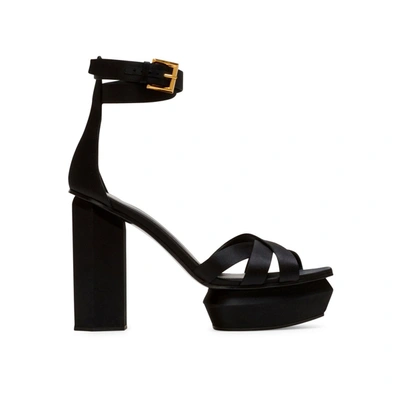 Shop Balmain Ava Sandals In Black