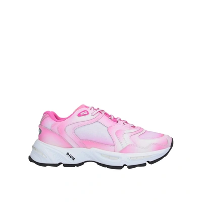 Shop Dior Logo Sneakers In Pink