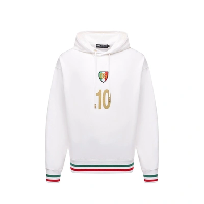 Shop Dolce & Gabbana Hoodie Sweatshirt In White