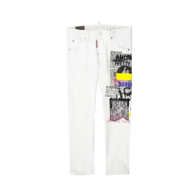 Shop Dsquared2 Dsquared Denim Jeans In White