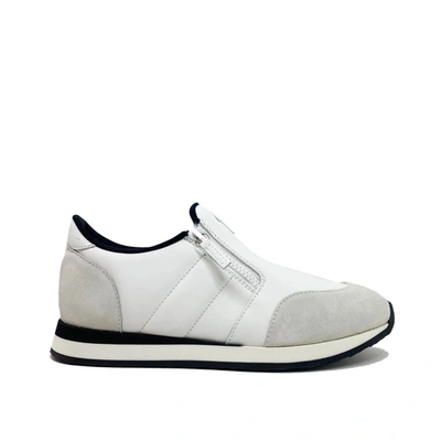 Shop Giuseppe Zanotti Design Ulan Leather Sneakers In White